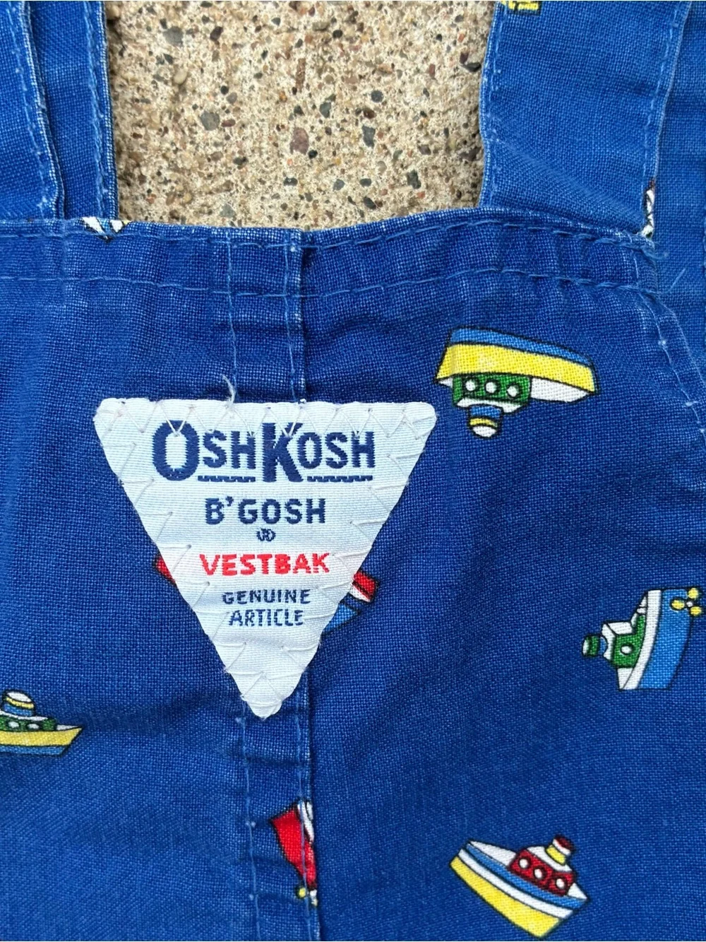 Vintage OshKosh B’Gosh Nautical Bubble Shortalls